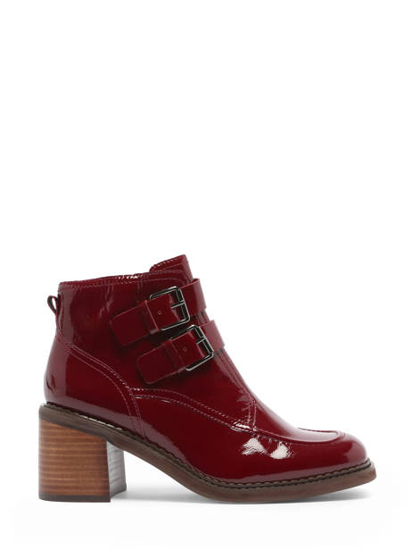 Heeled Boots Ramade In Leather Mam'zelle Red women CSIXT43