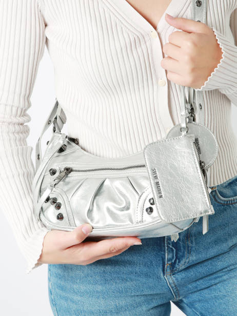 Crossbody Bag Patent Steve madden Silver patent 13000877 other view 1