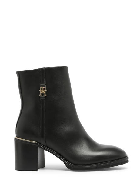 Heeled Boots In Leather Tommy hilfiger Black women 7539BDS