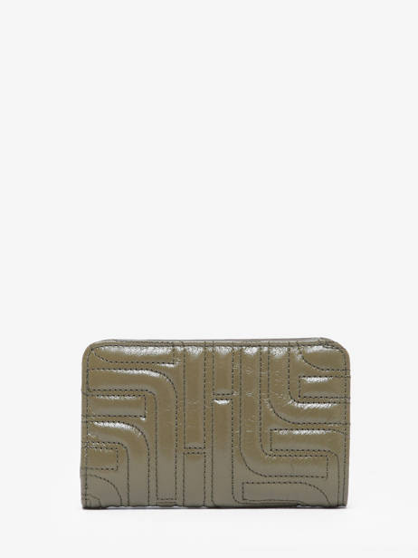 Wallet Leather Lancel Green midi minuit A12519 other view 2