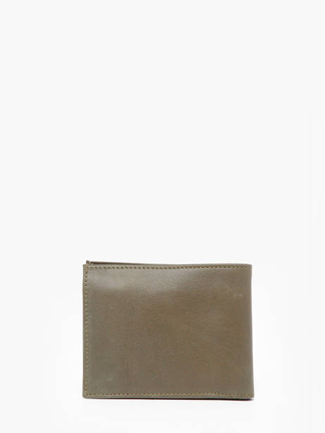 Leather Wallet Oil Etrier Green oil EOIL121 other view 3