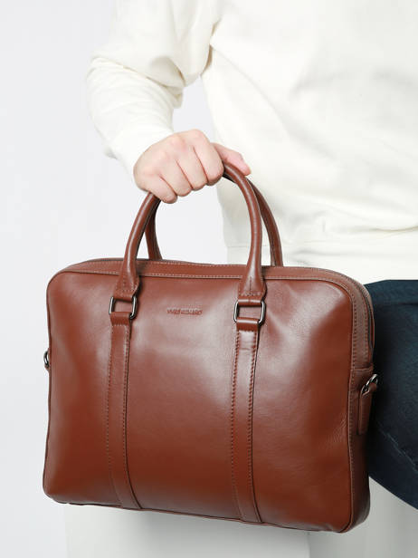 Business Bag Yves renard Brown nappa 81550 other view 1