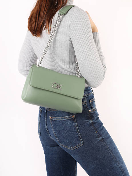 Crossbody Bag Re-lock Recycled Polyester Calvin klein jeans Green re-lock K611084 other view 1