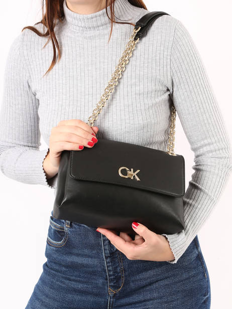 Crossbody Bag Re-lock Recycled Polyester Calvin klein jeans Black re-lock K611084 other view 1