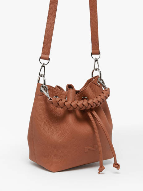 Leather Small Zola Bucket Bag Nathan baume Brown cruise 55 other view 2