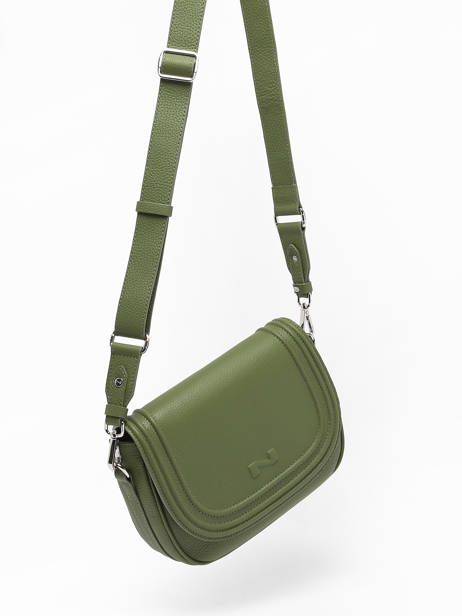 Leather Mistral Crossbody Bag Nathan baume Green regate 3RG other view 2