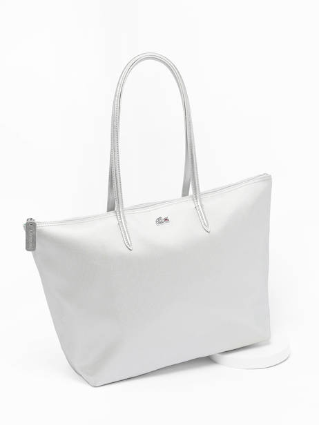 Shopping Bag L.12.12 Concept Seasonal Lacoste Silver l.12.12 concept seasonal NF4385SJ other view 2