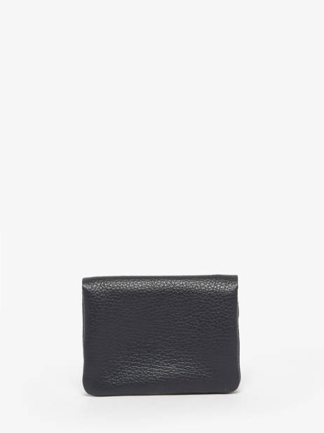 Porte-monnaie Cuir Milano Bleu caviar CA23092 vue secondaire 2