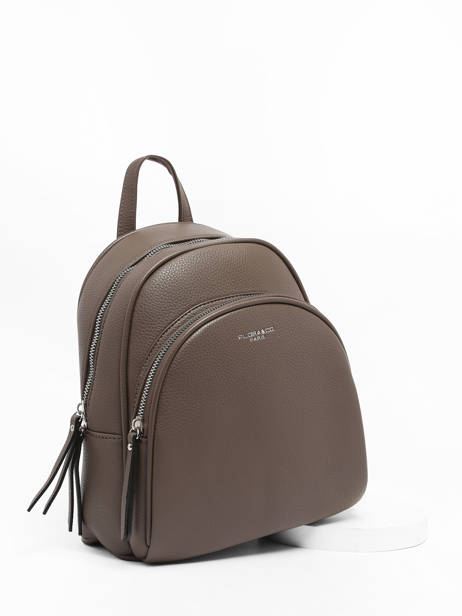 Backpack Miniprix Brown grained F2591 other view 2