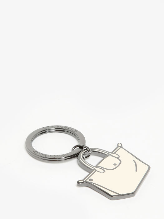Longchamp Metal Porte clés Beige