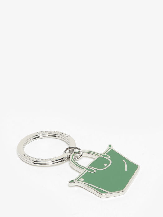 Longchamp Metal Porte clés Vert