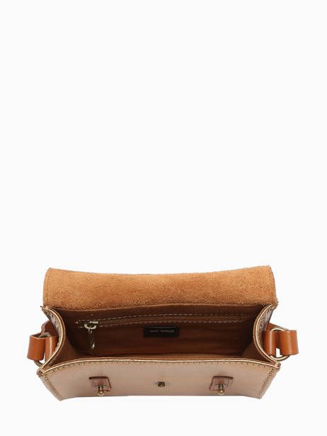 Sac Lemini Indispensable Cuir Paul marius Or vintage MINI vue secondaire 3