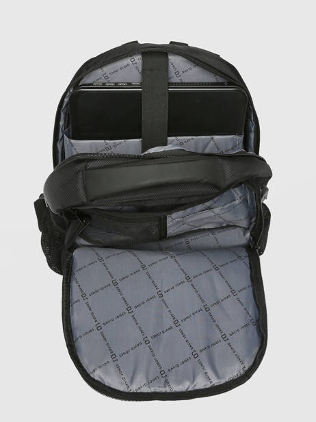 Backpack With Usb Port David jones Black business PC044 other view 3