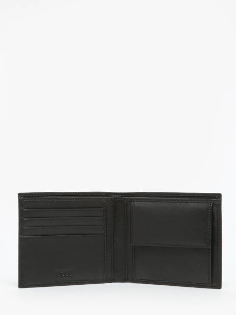 Leather Iconic Wallet Hugo boss Black smooth HLM403A other view 1