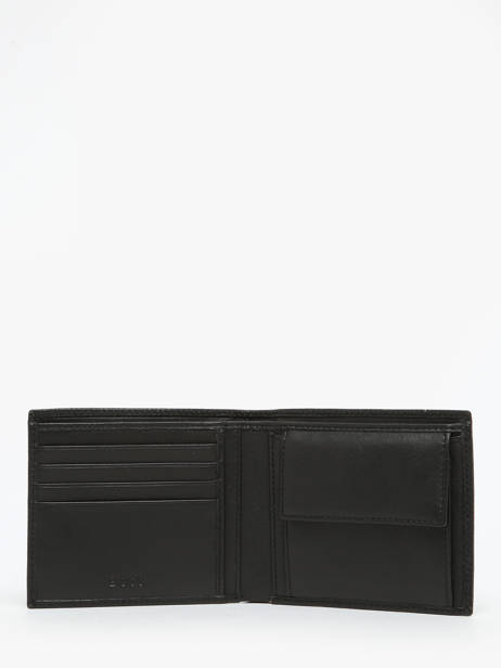 Leather Iconic Wallet Hugo boss Black grained HLM416A other view 1
