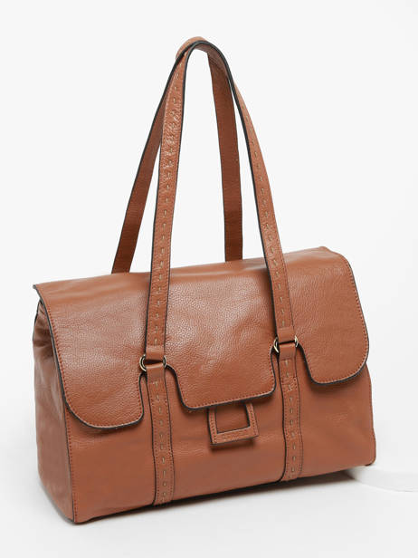 Sac Shopping Tradition Cuir Etrier Marron tradition EHER27 vue secondaire 2