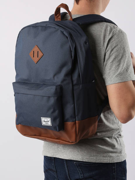 Backpack Heritage 1 Compartment + 15'' Pc Herschel Blue classics 10007 other view 2