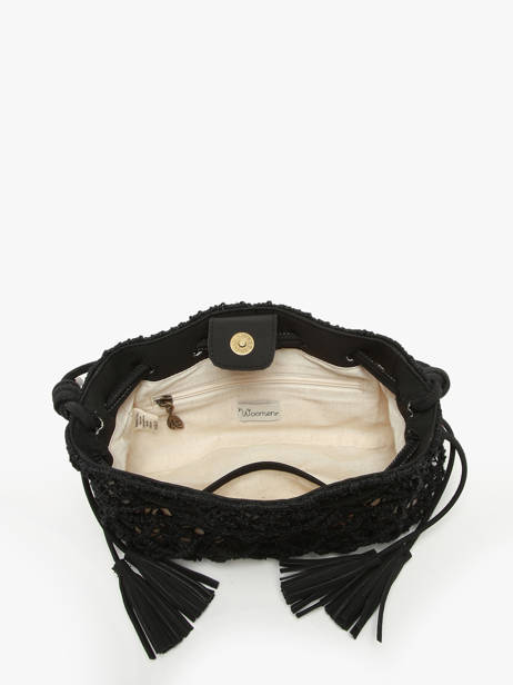Braided Jute Tanaisie Crossbody Bag Woomen Black tanaisie WTAN06 other view 3