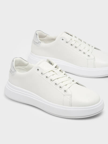 Sneakers In Leather Calvin klein jeans White women 20050K6 other view 3
