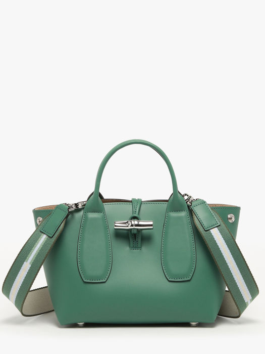 Longchamp Roseau box Handbag Green