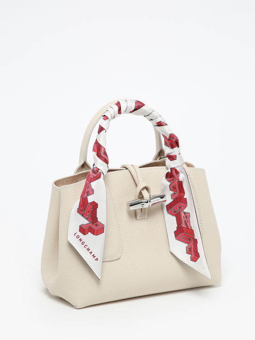 Longchamp Soie unie Foulard Bleu