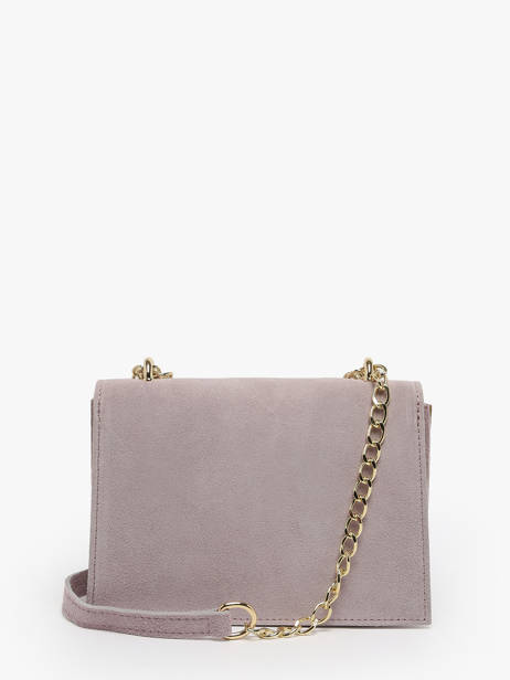 Leather Velvet Crossbody Bag Milano Pink velvet VE21121 other view 4