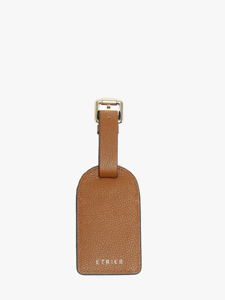 Luggage Tag Etrier Brown tradition ETRA901M other view 2