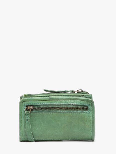 Wallet Leather Biba Green heritage SUM3L other view 2
