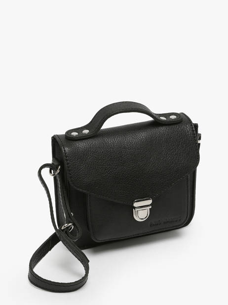 Sac Bandoulière Mademoiselle George Xs Cuir Paul marius Noir vintage GEORGEXS vue secondaire 2