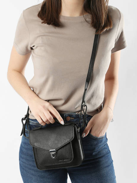 Sac Bandoulière Mademoiselle George Xs Cuir Paul marius Noir vintage GEORGEXS vue secondaire 1