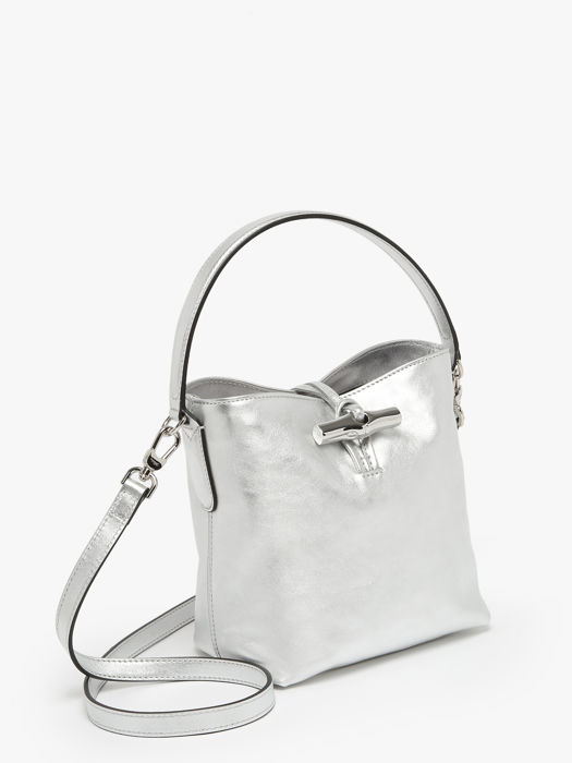 Longchamp Roseau essential colors Messenger bag Silver