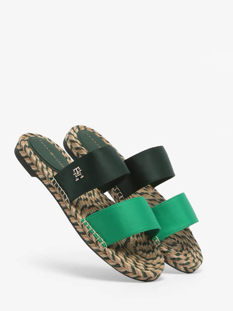 Slippers Tommy hilfiger Green women 7747MBP other view 2