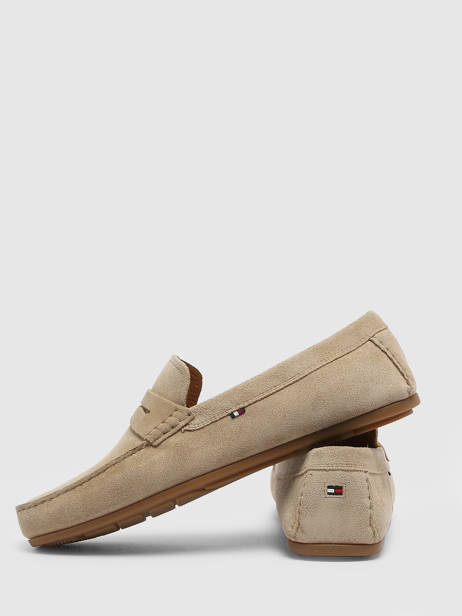 Moccasins In Leather Tommy hilfiger Beige men 4998AEG other view 3