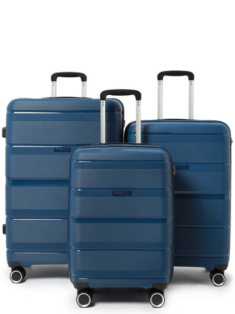 Hardside Luggage Porto Triplus Blue porto 13412LOT
