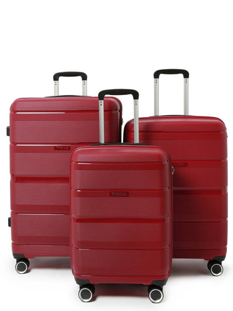 Hardside Luggage Porto Triplus Red porto 13412LOT