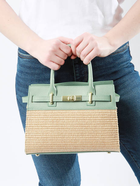 Sac Porté Main Capri Milano Vert capri CP23114 vue secondaire 1