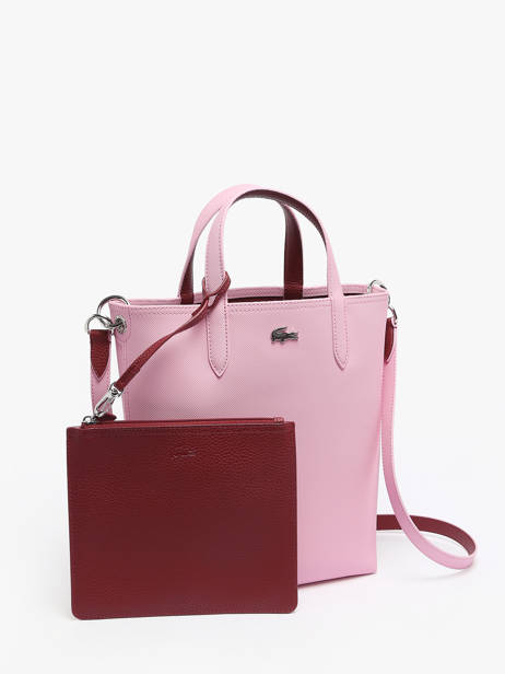 Reversible Anne Tote Bag Lacoste Pink anna NF2991AA other view 2