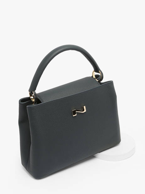 Sac à Main Magnolia Cuir Nathan baume Bleu eden 3 vue secondaire 2