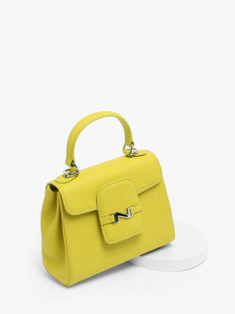 Leather Mini Duras Crossbody Bag Nathan baume Yellow ines 4 other view 2