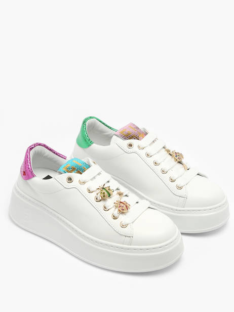 Sneakers In Leather Gio+ White women PIA158A other view 4