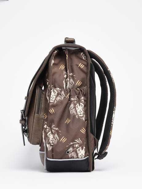 3-compartment Backpack Cameleon Brown vintage urban PBVBSD39 other view 3