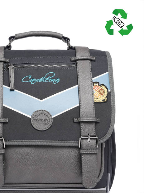 2-compartment Backpack Cameleon Blue vintage urban PBVBSD39 other view 2