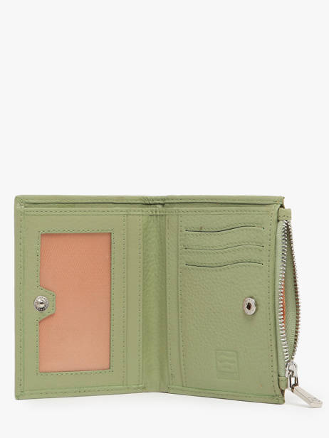 Leather Caviar Zip Wallet Crinkles Green caviar 14269 other view 1
