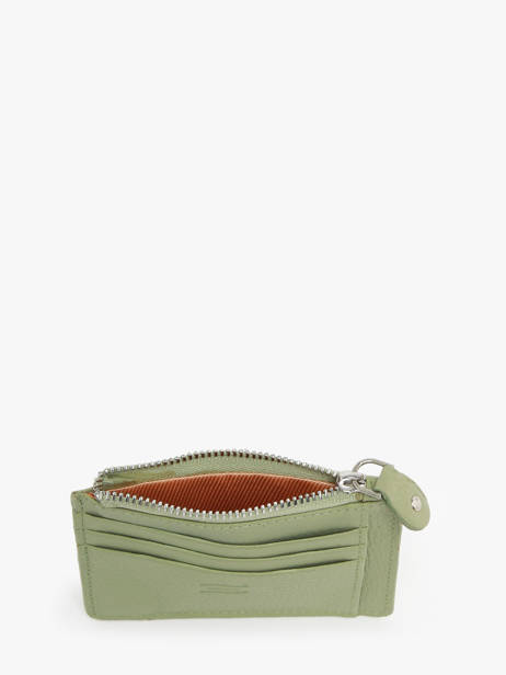 Leather Caviar Card Holder Crinkles Green caviar 14284 other view 1