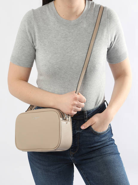 Grained Crossbody Bag Miniprix Beige grained F8035 other view 1