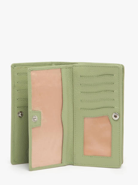 Leather Caviar Wallet Crinkles Green caviar 14001 other view 1