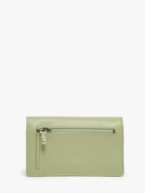 Leather Caviar Wallet Crinkles Green caviar 14001 other view 3