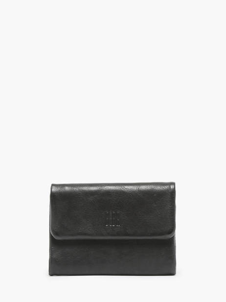 Wallet Leather Biba Black heritage TOT1L