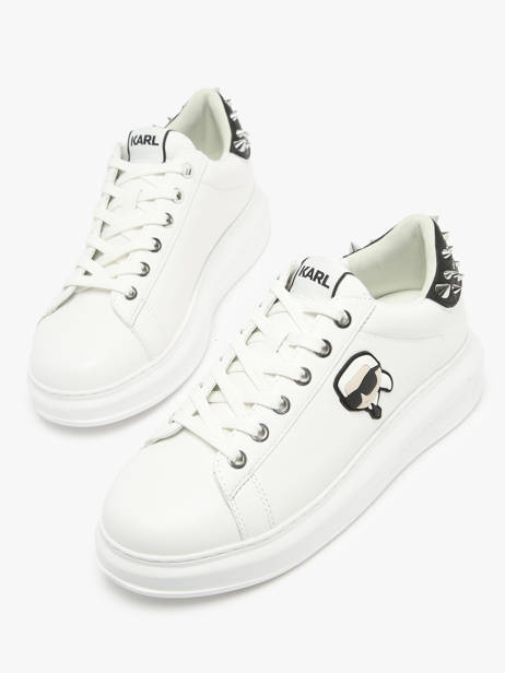 Sneakers In Leather Karl lagerfeld White women KL62529N other view 1