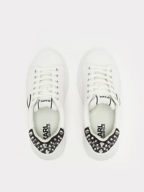 Sneakers In Leather Karl lagerfeld White women KL62529N other view 2